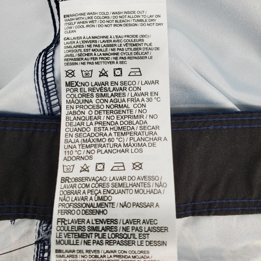 Hurley Boys‎ Size 16/28 Swim Board Shorts Midnight Navy Floral Stripe Summer
